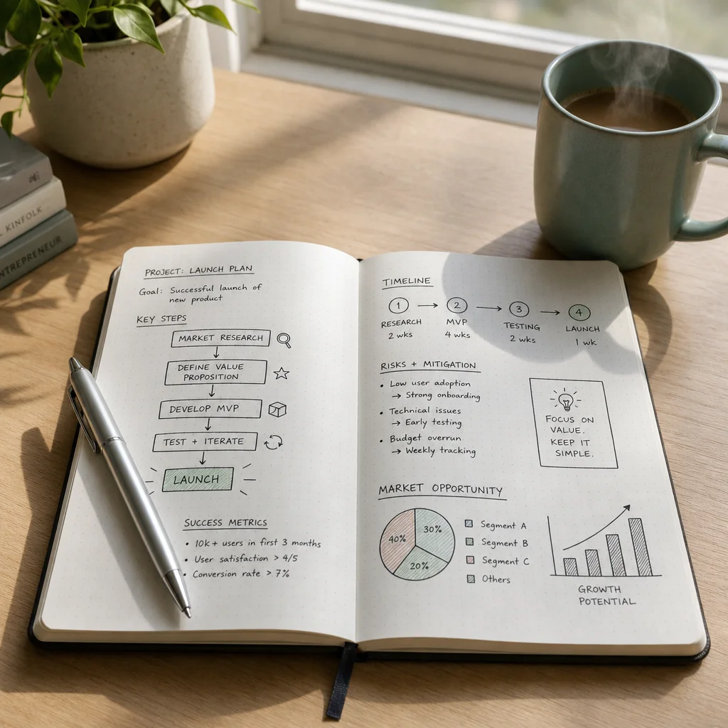 Close up of leadership notes